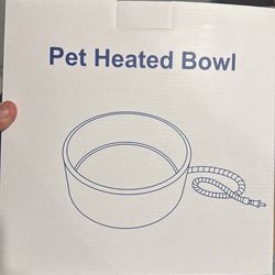 Pet heated bowl