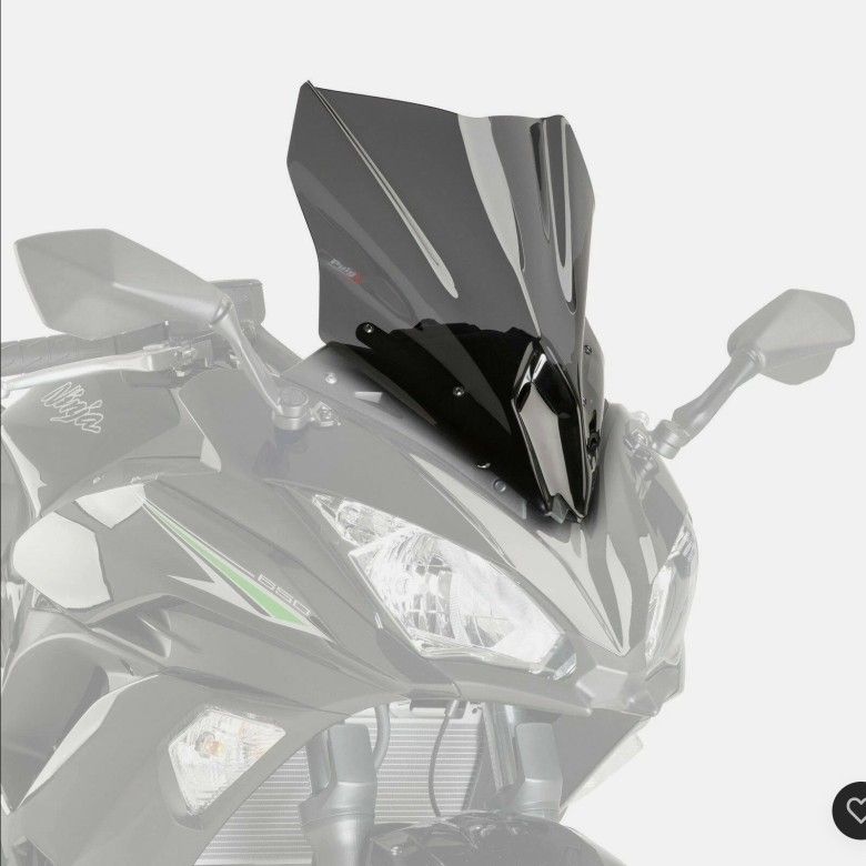 Puig Racing Screen Windshield Dark Smoke Kawasaki Ninja 650 R
