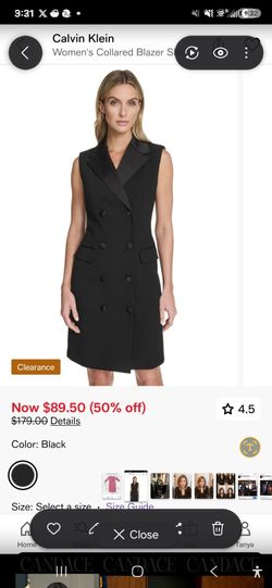 Brand new Calvin Klein blazer dress NWT