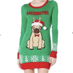 Blizzard Bay Juniors Ugly Christmas Pullover Tunic Sweater. Size XL