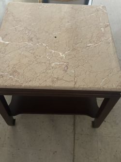 2 Marble Too End Tables 
