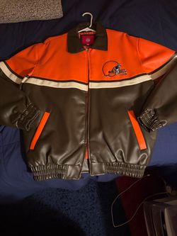 Cleveland Browns Leather Bomber Jacket