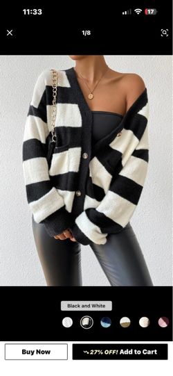 Black and white cardigan