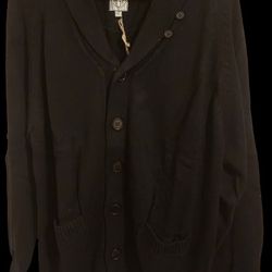 RGT Black Heavy Button-Up Cardigan (Size XXL)