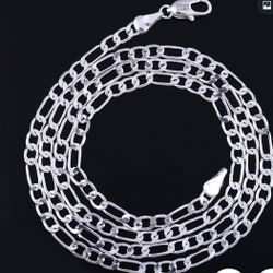 Figaro sterling silver 925 22”