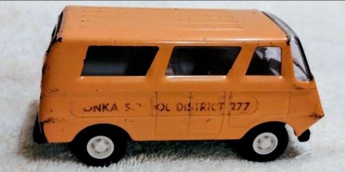 Vintage Metal Tonka District Bus 227 Yellow
