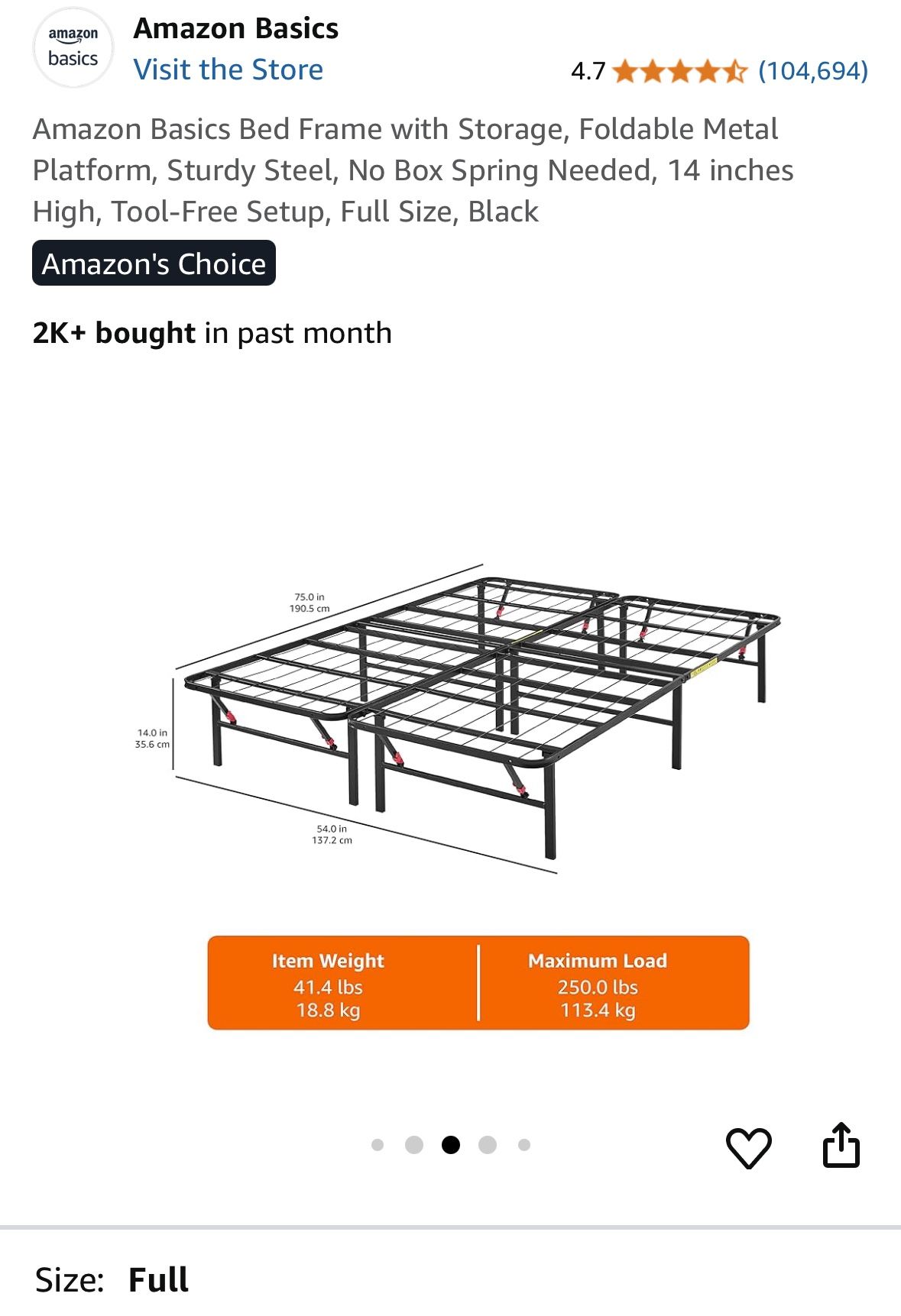 Bed Frame Size