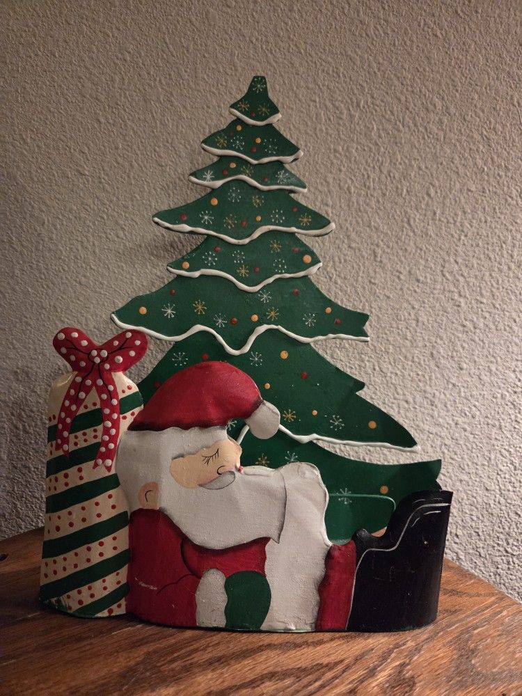 Sleeping Santa Mail Holder