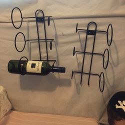 Wall Mount Wine Rack,  Black Color  