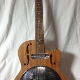 Rogue Mahogany natural finish dobro/resonator guitar