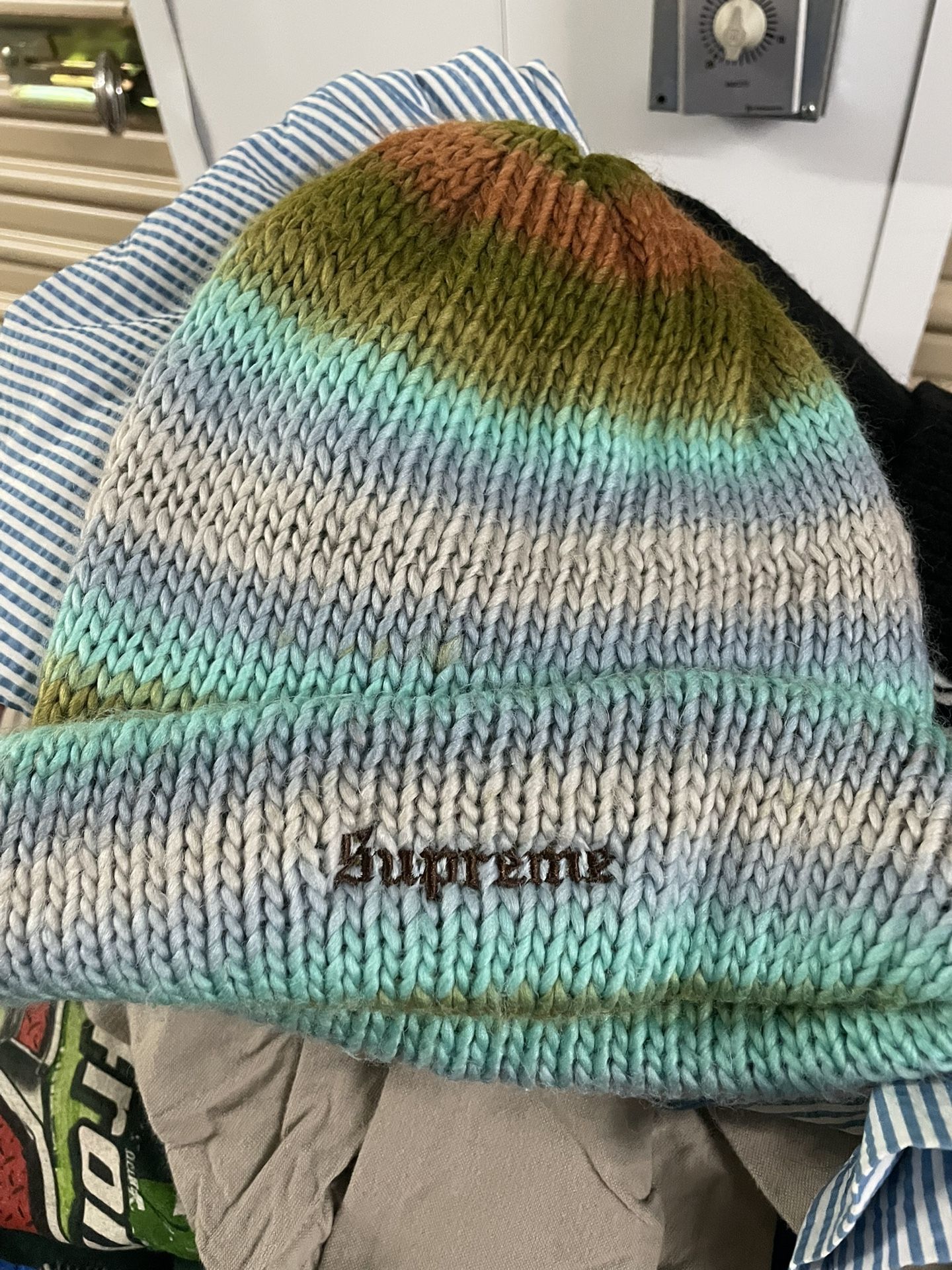 NEW Supreme Ombré Stripe Beanie