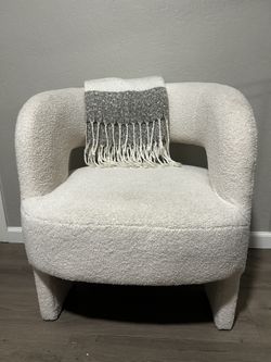 Modern Fuzzy Accent Chair
