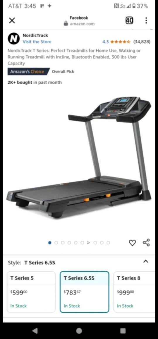 Brand New NordicTrack Treadmill