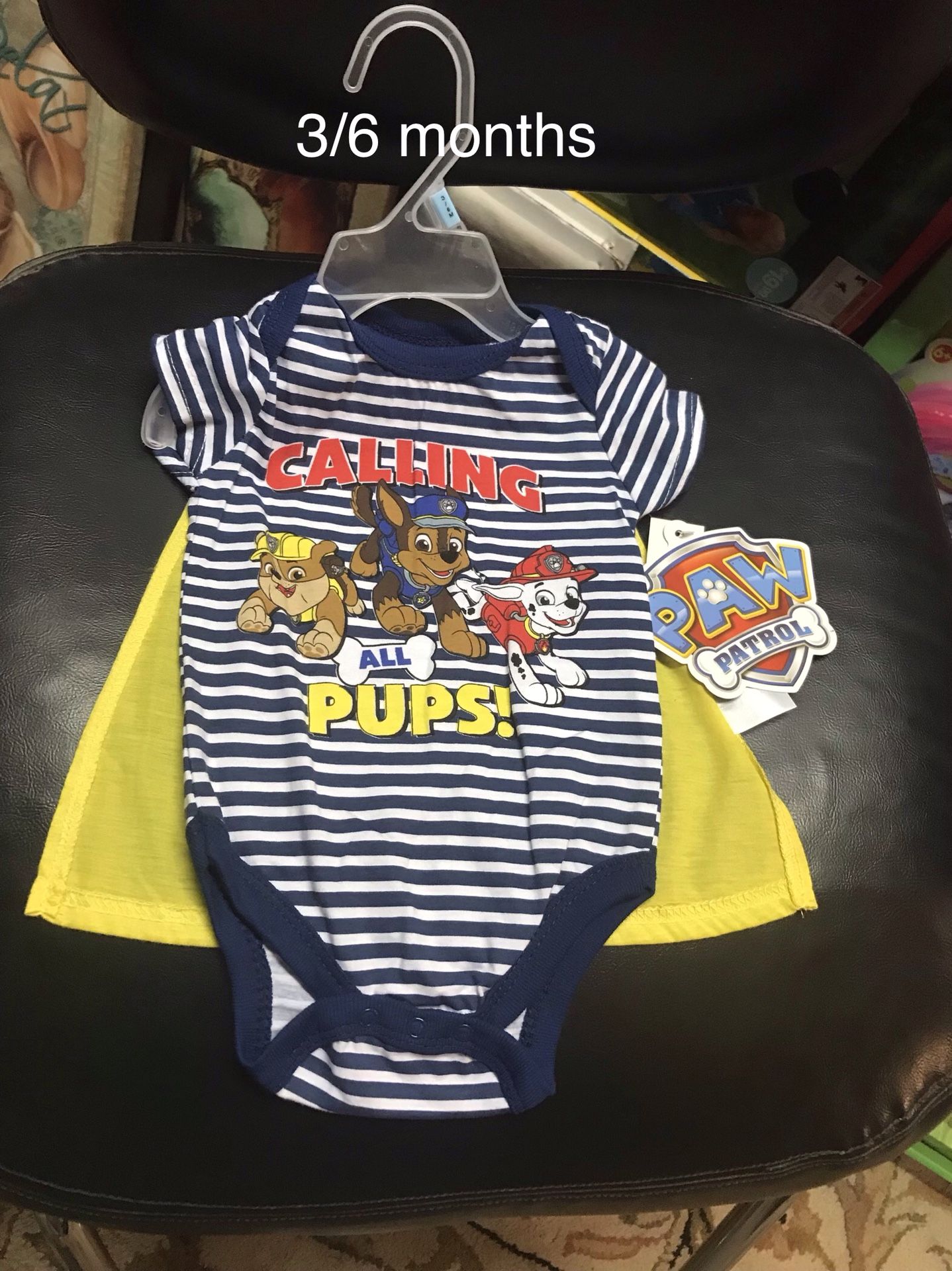 Brand new 3/6 months paw patrol onesie
