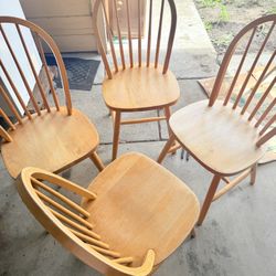 Wood chairs 