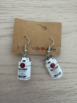 Bacardi Carta Blanca Can Dangle Earrings