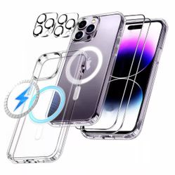iPhone 15 Pro Max OR iPhone 15 (Case + 2X 9H Screen Protector + 2X Camera Lens Protector)