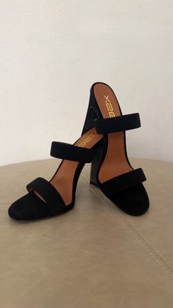 Women’s Black Open Toe Strap High Heels - BRAND NEW