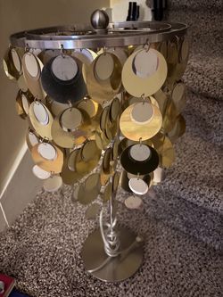 Mid-Century Modern Disc Table Lamp