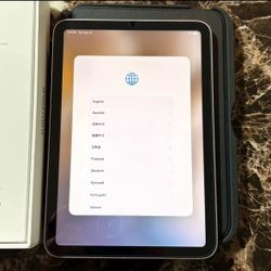 Apple iPad mini latest model A17 Pro chip with 128GB WiFi starlight color perfect condition with Zugu case/screen protector and USB C cable