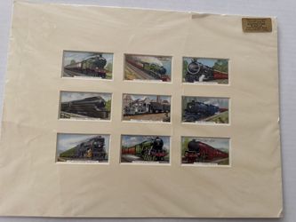 English Train Cigarette Cards 