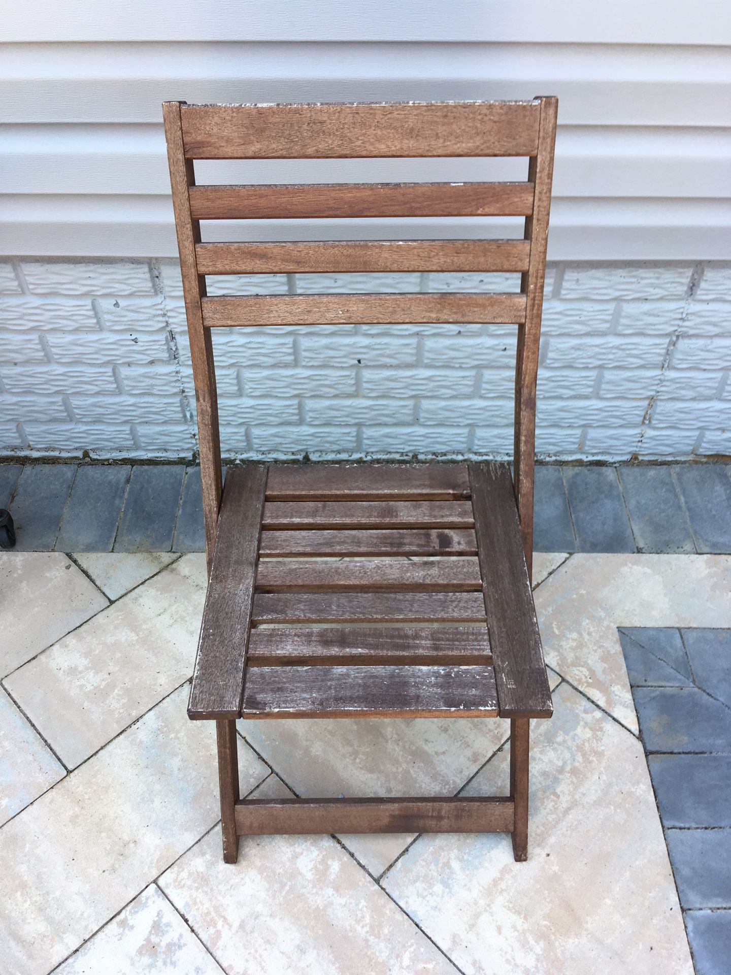 Wooden Folding Chairs total of 3