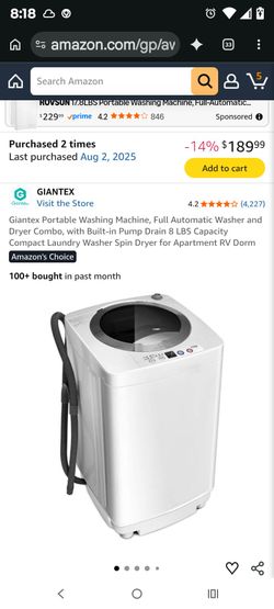 Portable washing machine