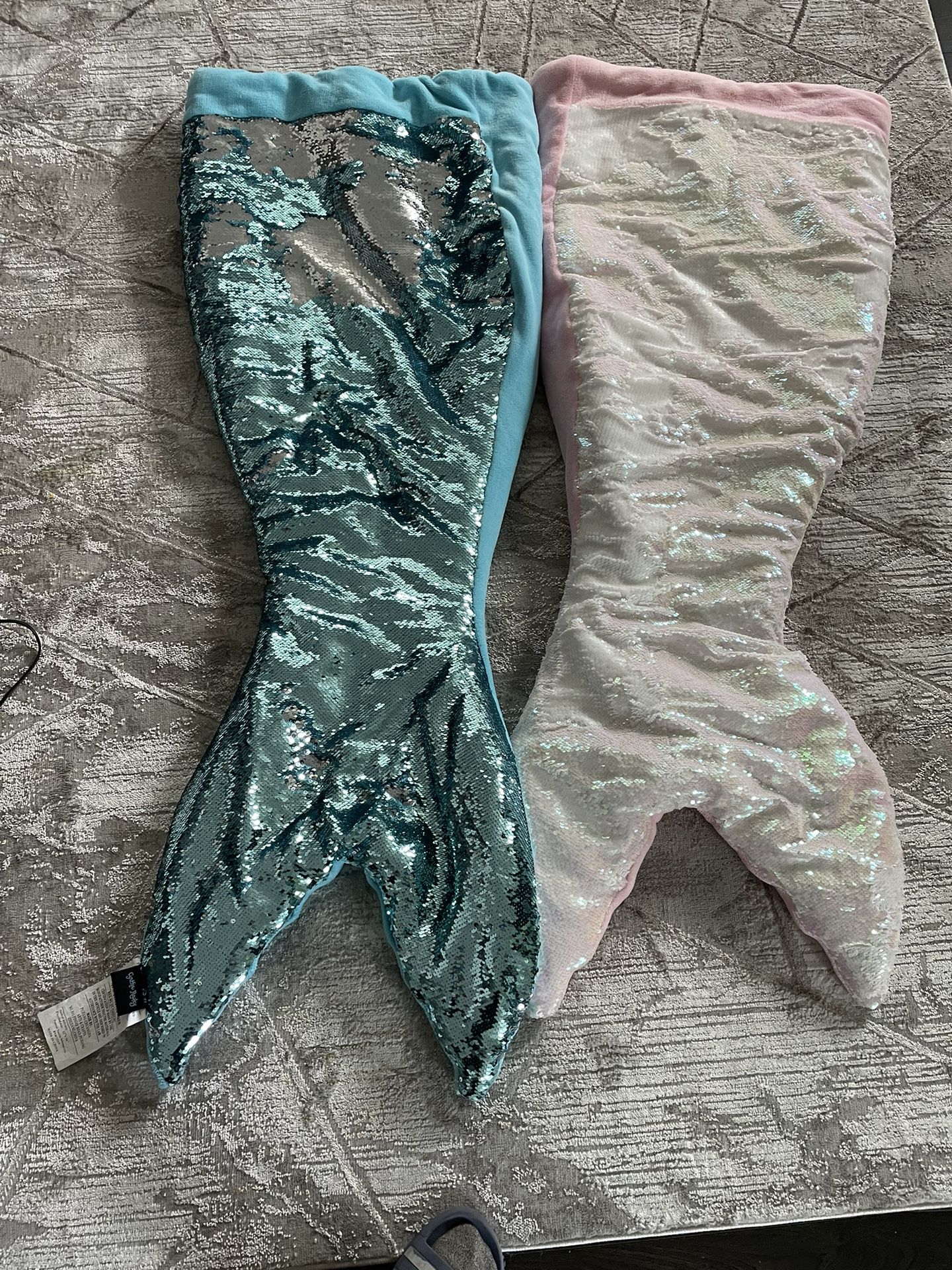 Girls Mermaid Tail Blankets 