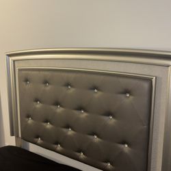 Diamond Grey Headboard Frame