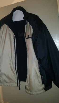Winter coat with fleece lining can be reversed. Great condition.