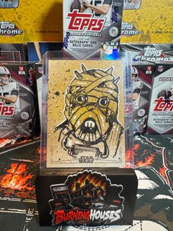 Topps Star Wars Tusken Raider sketch card auto 1/1