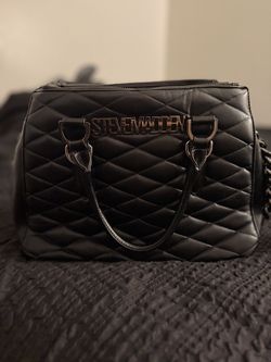 Steve Madden Black Quilted Handbag – Like New