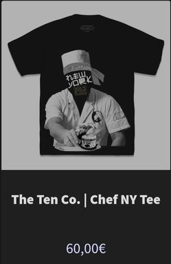 The Ten Co. Chef NY Tee