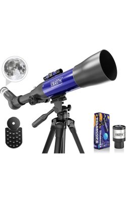 Telescope for Kids Beginners Adults, 70mm Astronomy Refractor Telescope with Adjustable Tripod - Perfect Telescope Gift for Kids