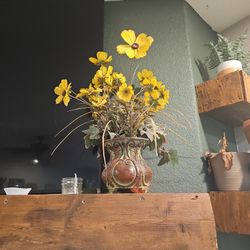 Artificial Flowers In Vase