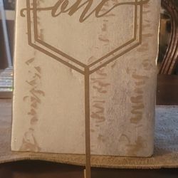Gold Wooden Numbers 1-13
