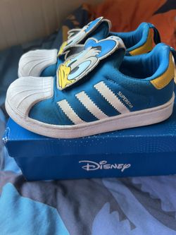 adidas gazelle silver green womens White Donald Duck Sneakers 33 EU (2 Little Kid US) / White by Kids Atelier