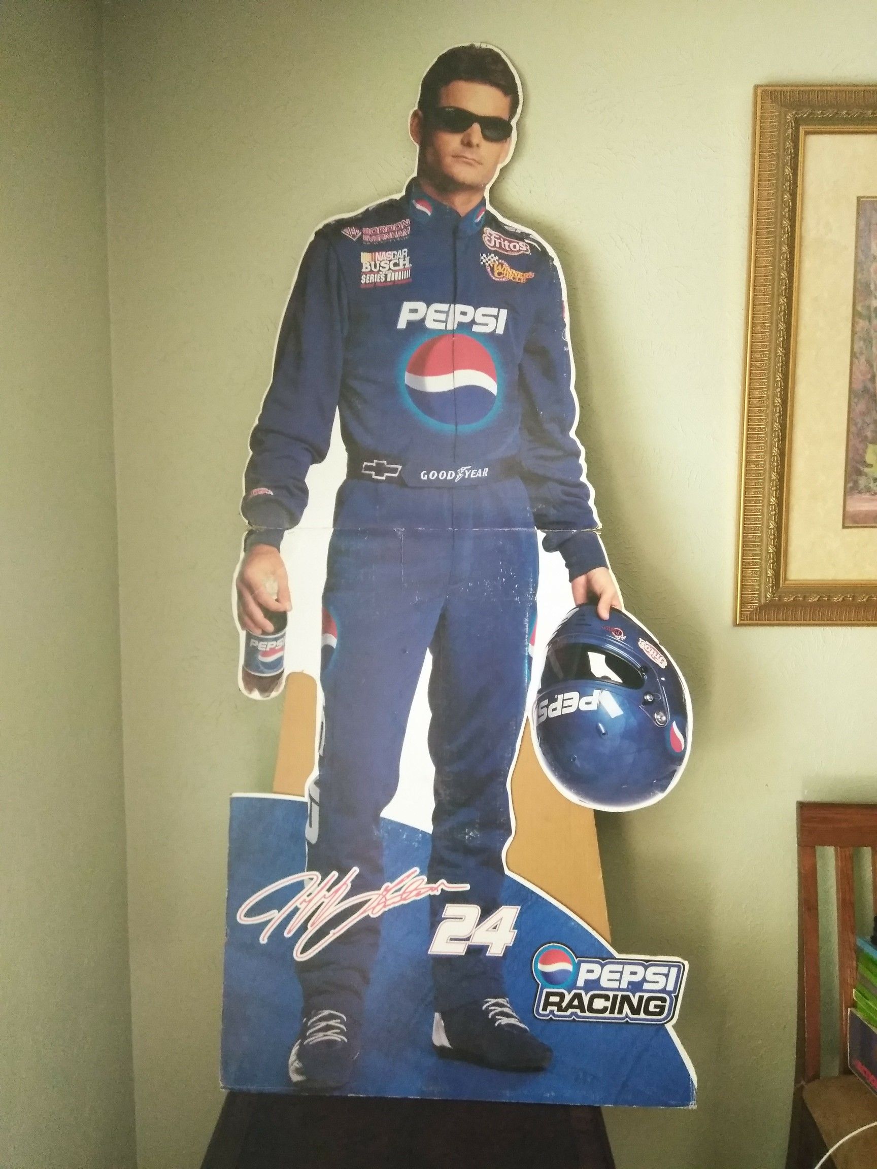 Jeff Gordon #24 Nascar Pepsi Cardboard Cutout stand-up figure (Make Reasonable Offer)
