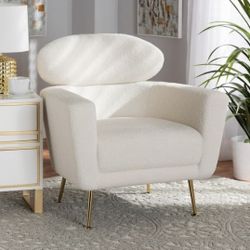 New Modern Boucle Accent Chair