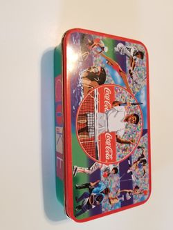 Vintage sports coke tin