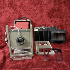 Vintage Burke & James (B&J) 4x5 Large Format Camera w/ Xanar f4.7 135mm & Acces!