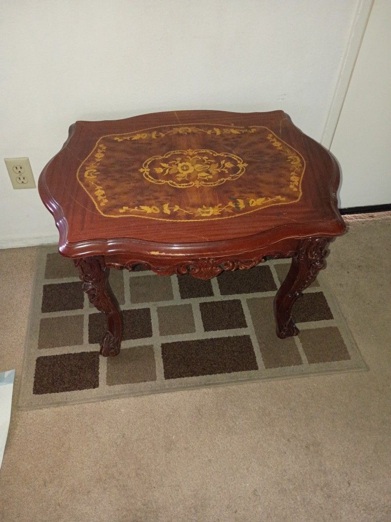 Real Wood End Table