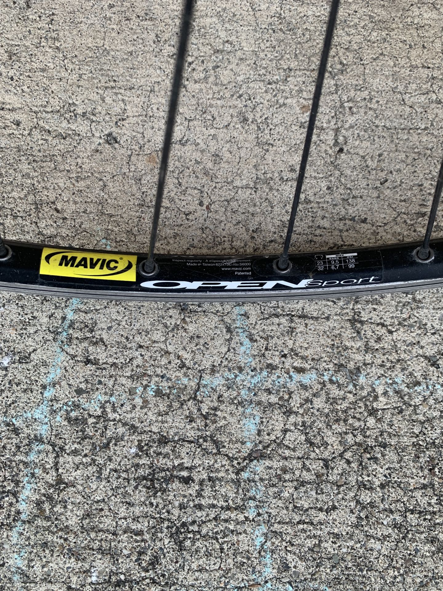 Mavic Open Sport Front Wheel For Bicycle 700c