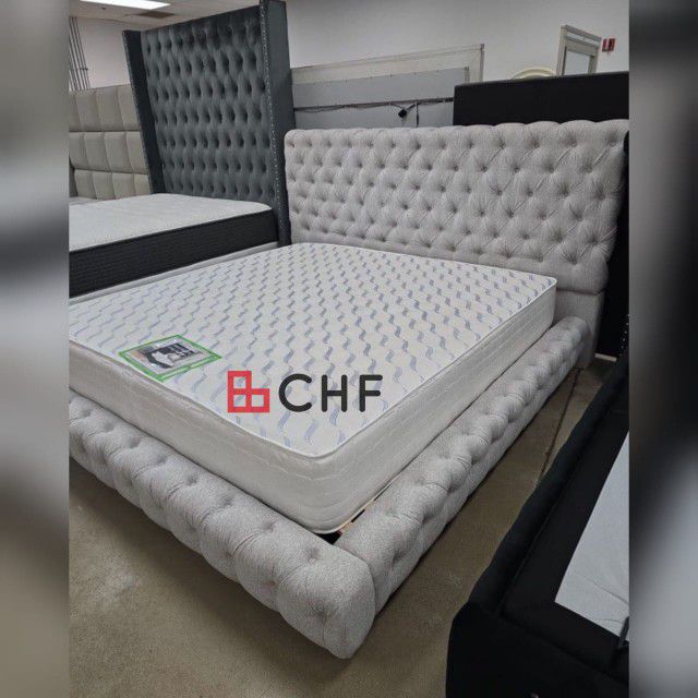 Queen Or King Platform Bed Frame (Matterss Sell Seperately)