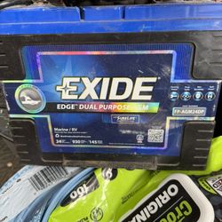 EXIDE EDGE Dual Purpose AGM Marine/RV Battery 