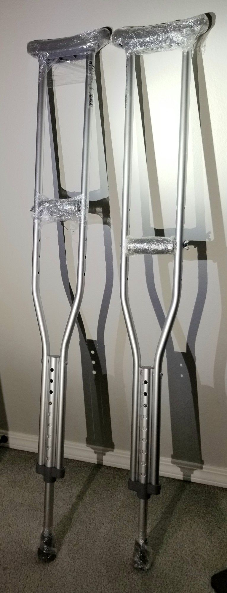 Aluminum Push-Button Crutches
