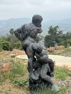 Life Size Hercules and Anteus Bronze Sculpture