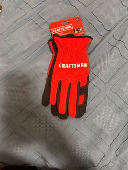 CRAFTSMAN XL Red Polyester Mechanical repair Gloves 1 -Pairs