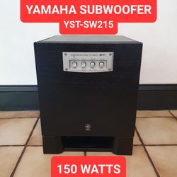 Yamaha YST-SW215 Powered Subwoofer - 150 Watts - 28Hz - 200Hz - QD-Bass TECHNOLOGY Small and LOUD !