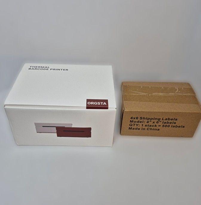 ORGSTA Thermal Label Printer + 500 4x6 Labels | USB | New in Box | Fast Ship